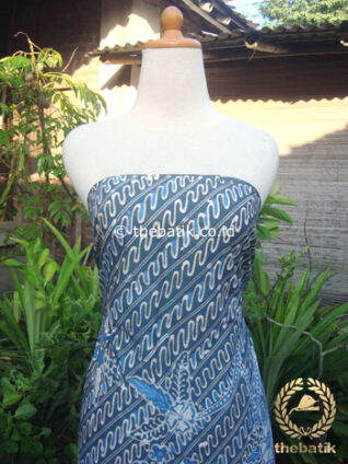 Batik Tulis Pewarna Alami Parang Buketan Indigo