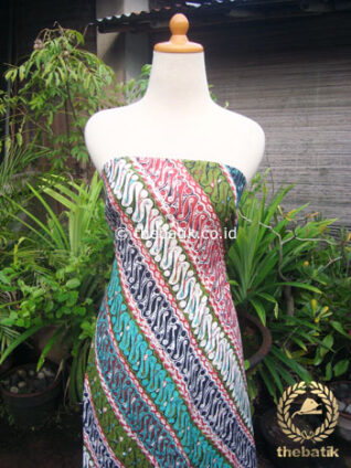 Bahan Kemeja Batik Dobi Motif Parang Warna Warni