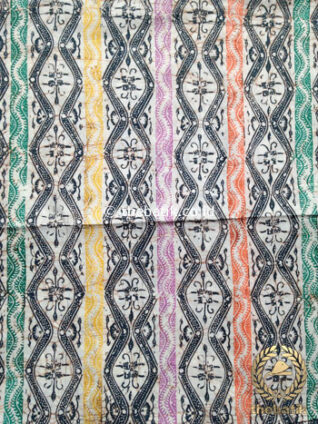 Kain Batik Indigo Coletan Motif Delimo Garis