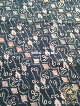 Kain Batik Indigo Coletan Motif Parang Sobrah