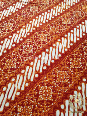 Kain Batik Jogja Klasik Kemerahan Motif Klithik Nithik