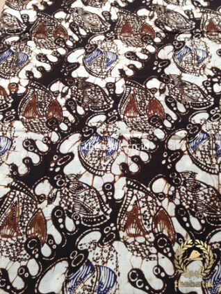 Kain Batik Panjang Warna Sogan Klasik Daun Air