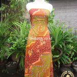 Kain Batik Katun Jepang Motif Abstrak Hijau Marun