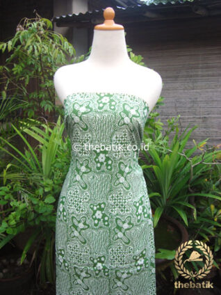 Kain Batik Katun Jepang Motif Sekarjagad Hijau