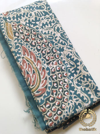 Kain Batik Tulis Warna Alam Motif Semen Indigo