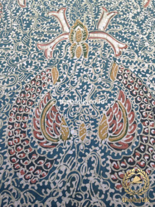 Kain Batik Tulis Warna Alam Motif Semen Indigo