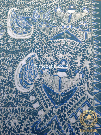 Kain Batik Tulis Warna Alam Motif Semen Romo Indigo