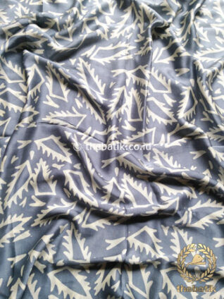 Atasan Batik Sutera Bahan Rok Baju Kebaya Kain Bawahan Abu-Abu