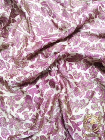 Bahan Kebaya Rok Bawahan Batik Sutera Kain Atasan Baju Ungu