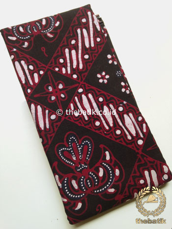 Kain Batik Tulis Motif Ceplok Gurdo Hitam