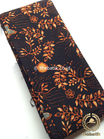 Jual Kain Batik  Cap  Tulis Bahan Baju Motif Floral Hitam 