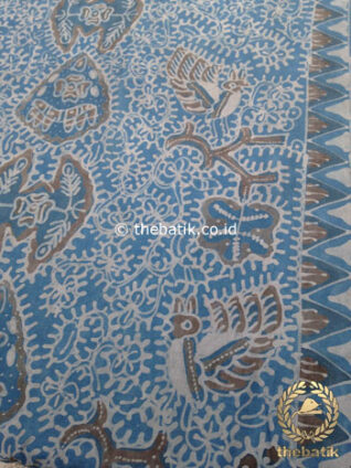 Kain Batik Tulis Warna Alam Wahyu Tumurun Abu-Abu Indigo