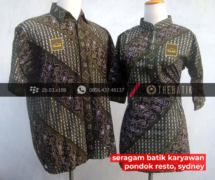 Pesanan Seragam Batik Restoran Indonesia Sydney Australia