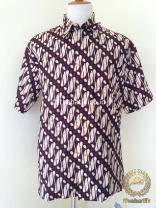 Kemeja Batik Pendek Motif Parang Jogja