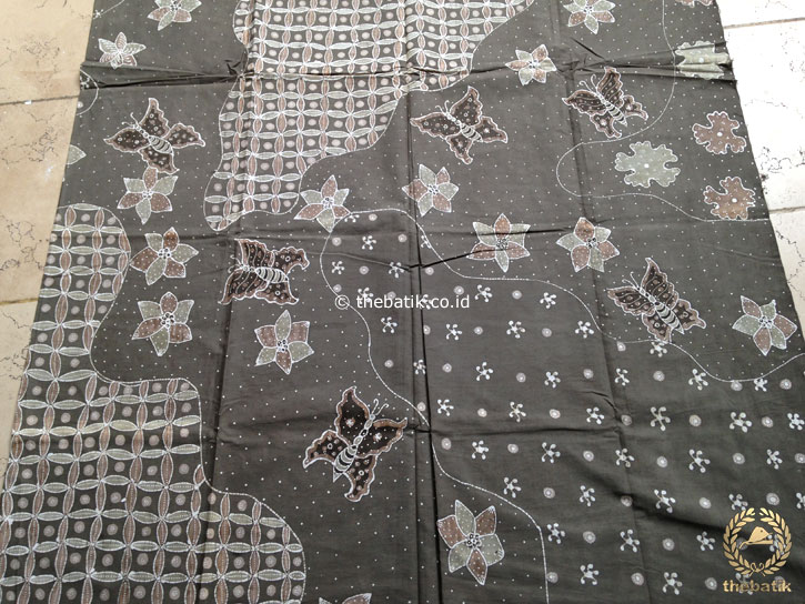 Kain Batik Tulis Warna Alam Motif Pulau Kawung Kupu