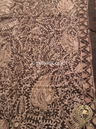 Kain Batik Tulis Warna Alam Motif Semen Warna Coklat