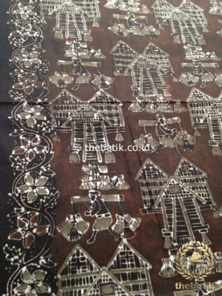 Kain Batik Warna Alam Motif Petani Etnik