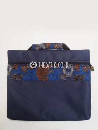 Souvenir Tas Map Seminar Dokumen Kanvas Batik