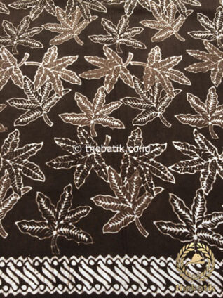 Bahan Kain Baju Batik Warna Alam Daun Jari