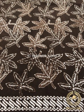 Bahan Kain Baju Batik Warna Alam Daun Jari