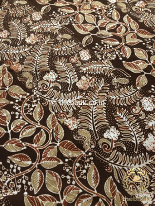Bahan Kain Baju Batik Warna Alam Daun Paku Klasik