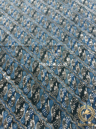 Bahan Kain Baju Batik Warna Alam Indigo Parang Gondosuli