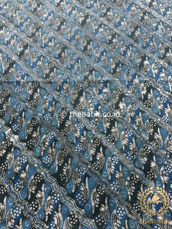 Bahan Kain Baju Batik Warna Alam Indigo Parang Gondosuli