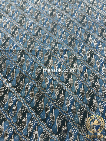 Bahan Kain Baju Batik Warna Alam Indigo Parang Gondosuli