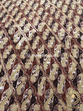 Bahan Kain Baju Batik Warna Alam Parang Gondosuli Coklat