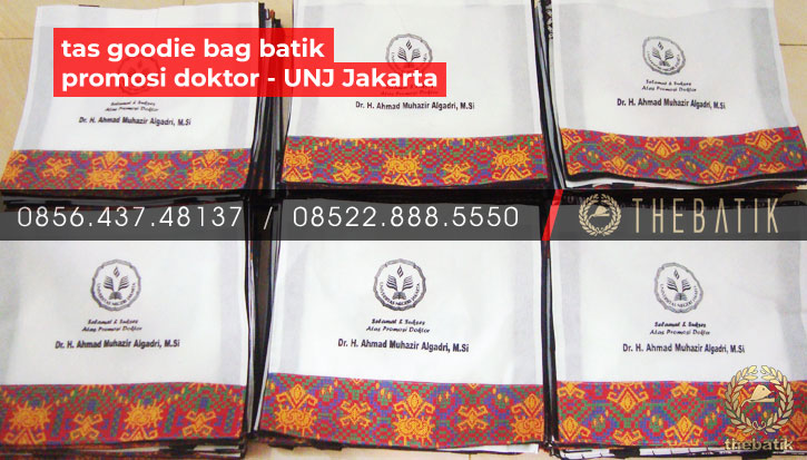 Tas Goodie Bag Batik Promosi Gelar Doktor UNIVERSITAS NEGERI JAKARTA
