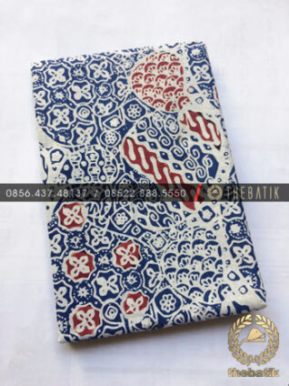 Kain Bahan Baju Batik 2 Meteran Warna Biru Sekarjagad
