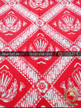 Kain Batik Bahan Baju 2 Meteran Ceplok Gurdo Jambon Pink