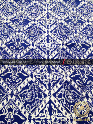 Kain Batik Bahan Baju 2 Meteran Sido Luhur Biru Dongker