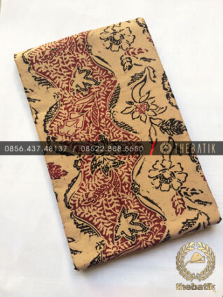 Kain Bahan Baju Batik 2 Meteran Sogan Hitam Zigzag