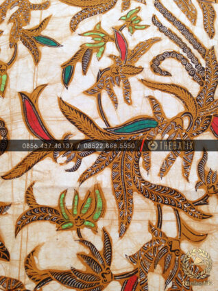 Kain Bahan Baju Batik Sogan Genes Solo Coletan