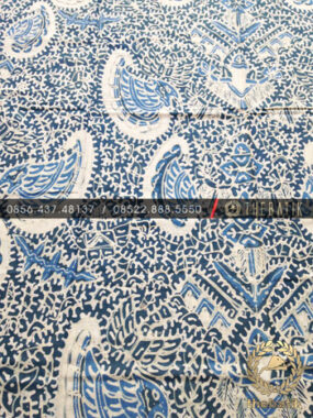 Kain Batik Tulis Warna Alam Bahan Baju Semen Romo Biru