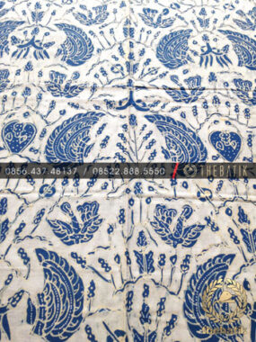 Kain Batik Tulis Warna Alam Bahan Baju Sido Asih Latar Putih