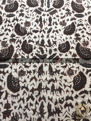 Kain Batik Tulis Jogja Motif Semen Romo Latar Putih