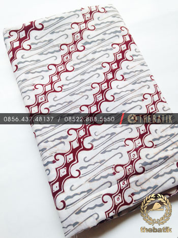 Grosir Kain Batik Primisima Coletan Modern Parang Abu-Abu