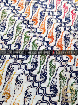 Grosir Kain Batik Seragam Coletan Biru Parang Barong Modern
