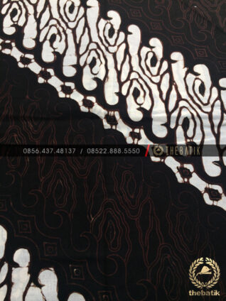Kain Batik Jawa Klasik Motif Parang Sobrah Seling Sogan