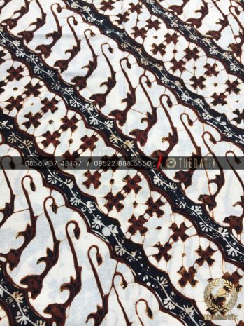 Kain Batik Jawa Klasik Motif Parang Seling Sogan