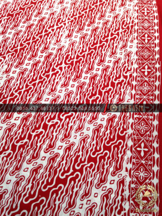 Batik Jogja Motif Parang Curigo Modern Merah