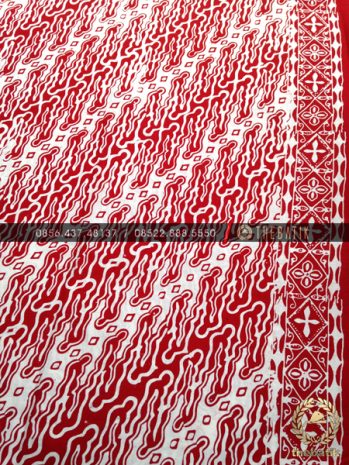 Jual Batik  Jogja  Motif  Parang  Curigo Modern Merah 