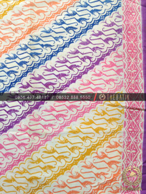 Batik Modern Motif Klasik Parang Pelangi Warna-Warni