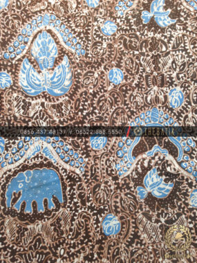 Batik Tulis Warna Alam Motif Gajah Coklat