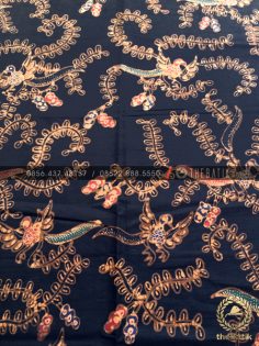 Jual Kain Batik  Coletan Solo Motif Anggur  Ungu  THEBATIK 