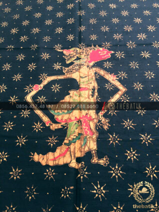 Bahan Blus Batik – Kain Batik Tulis Motif Wayang Srikandi Latar Hitam