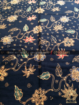 Bahan Baju Batik – Kain Batik Tulis Motif Lereng Gede Latar Hitam
