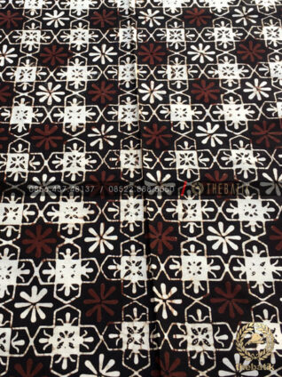 Kain Batik Klasik Jogja Motif Ceplokan Kembang Sogan
